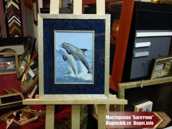 Дельфины из журнала "Чудесные мгновенья"