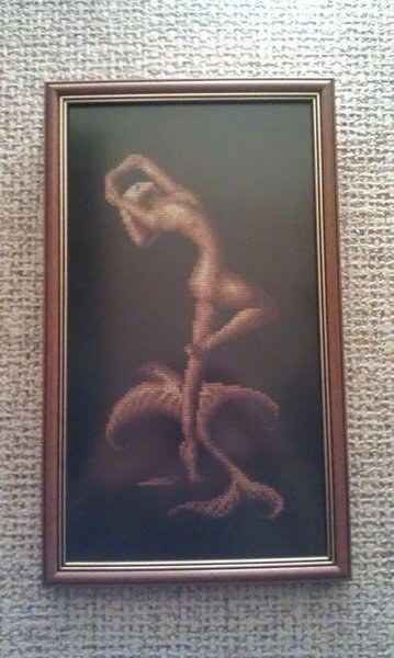 Девушка со скатом, Золотое Руно

Вышито пару лет назад в качестве подарка маме)))