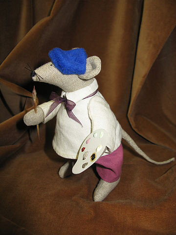 Крыс-художник ... живет в частной коллекции у художника