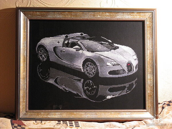 "Бугатти" (по схеме от китайского набора) 2010 г.