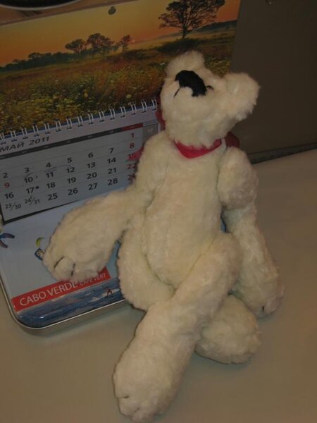 Белый миш (по выкройке Джемы Кадж)