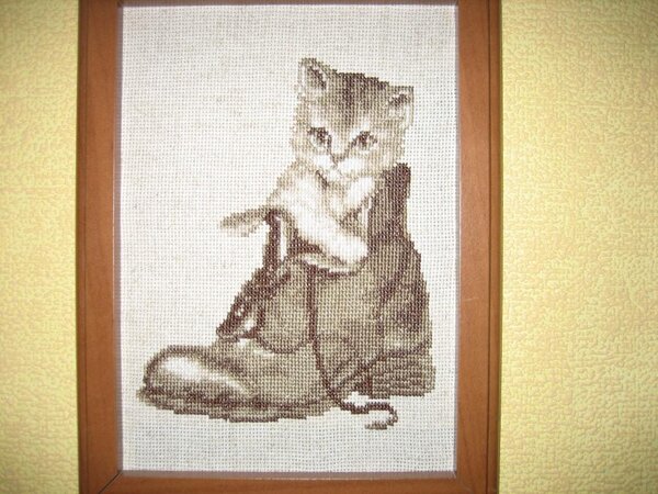 Котенок в башмаке Vervaco