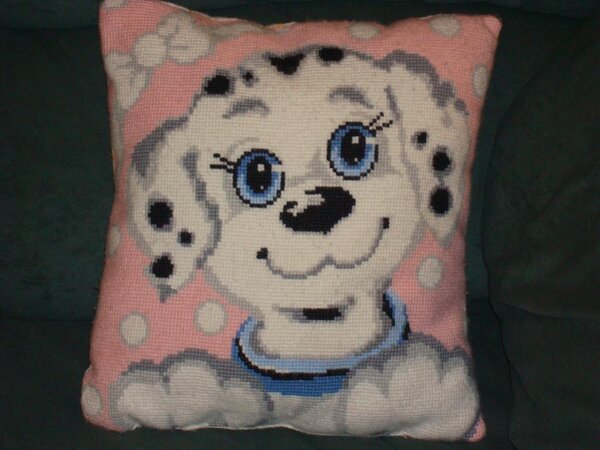 подушка с собачкой