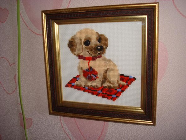 щенок с помпоном