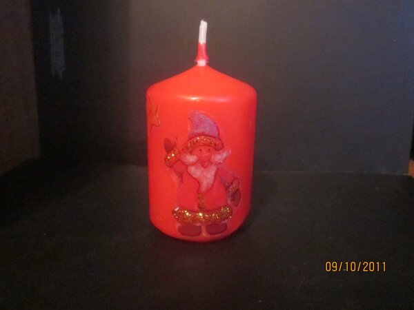 свеча новогодняя