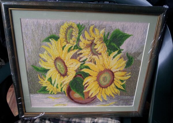 Подсолнухи. Схема из журнала.