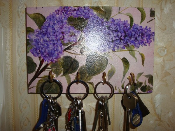 ключница декупаж