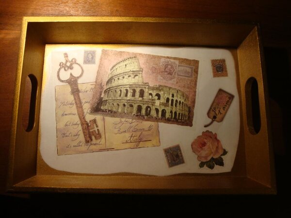 поднос (декупаж)