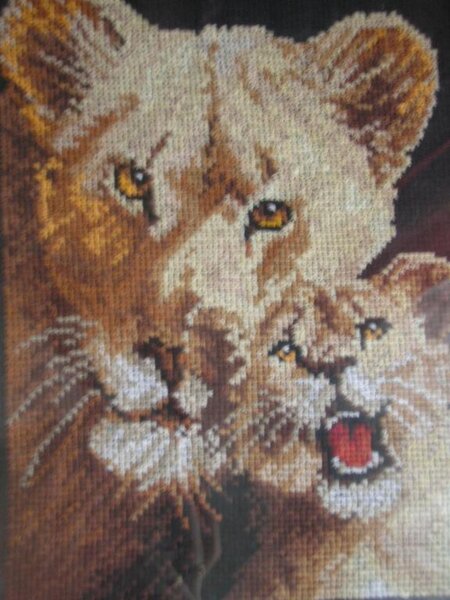 Львица и львенок