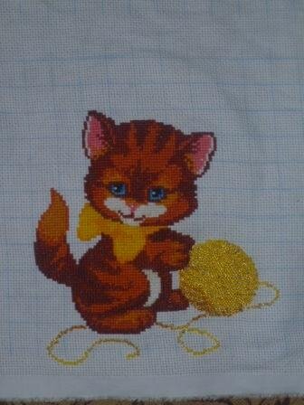 осенний котенок