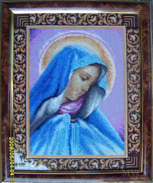 Икона -вышита по схеме с интернета,нитки акрил,подбором 4105 1