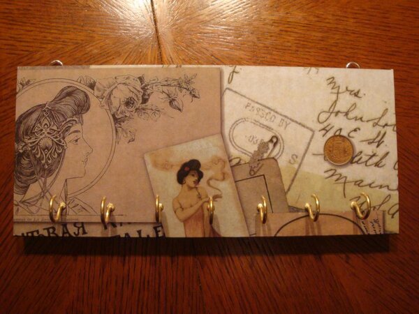 ключница декупаж