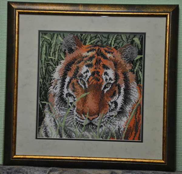 "Тигр", схема из журнала "Susanna" №5-2008, подбор нитки Гамма