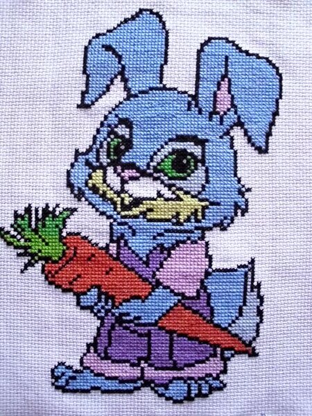 Набор" Зайка" размер 20.7х29.2 см. Первая работа!