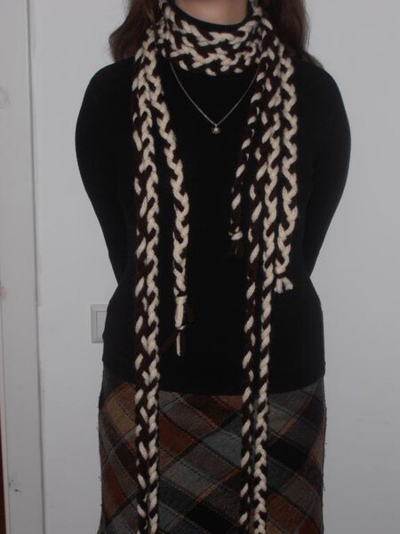 косички из тех же макаронов