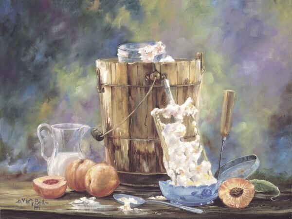 Fresh Peach Ice Cream