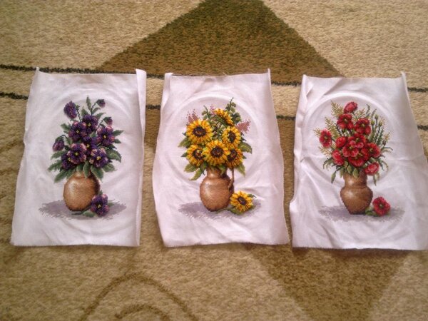 совместная техника цветы из бисера