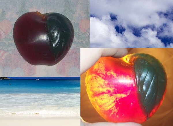 Яблочко (само мылко и вид на просвет)