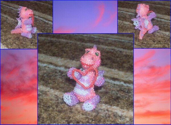 Дракончик из бисера. Муж опять отобрал )))))))