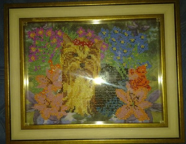 собачка бисером