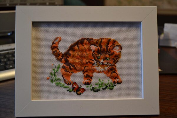 001 - Самая первая вышивка, так сказать, пробная...