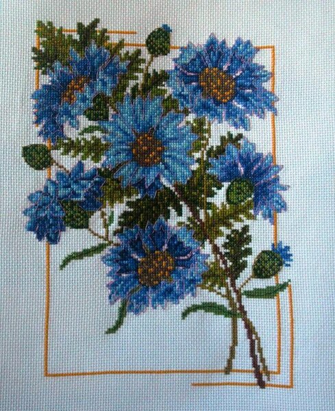 "Синева небес" Ц-96 от Panna
работа на конкурс "Аленький цветочек"