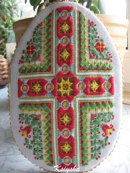 Писанка по схеме Наташи-Kalina