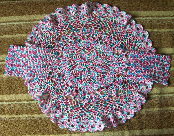 Кофточка-накидка для дочки (разворот)