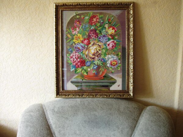 Схема  взята с интернета. нитки ДМС.