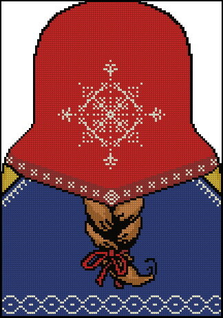 Матрешка № 1 спина 
вариант  для изготовления игрушки - для этой же цели низ матрешки дополнен