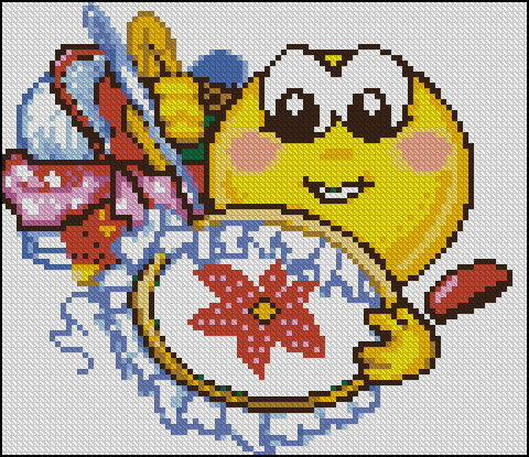 Смайлик вышиввает
 готова