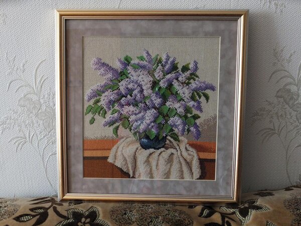 Букет сирени. Золотое Руно ЛЦ-009
Работа моей бывшей коллеги