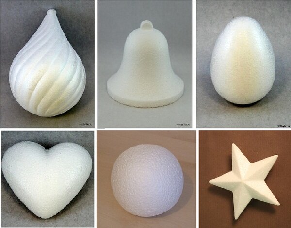 Заготовки из пенопласта (не менее 8 см в длину)