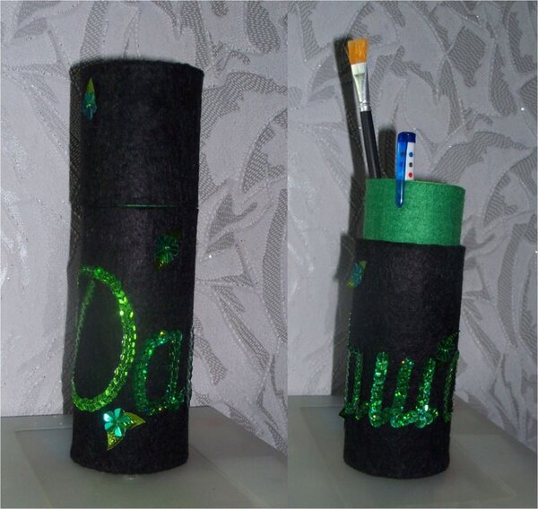 Именной пенал из фетра для племянницы