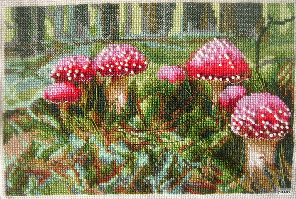 Мухоморчики, набор ЧМ
подарок другу, но ужасно хочу их вышить и себе тоже