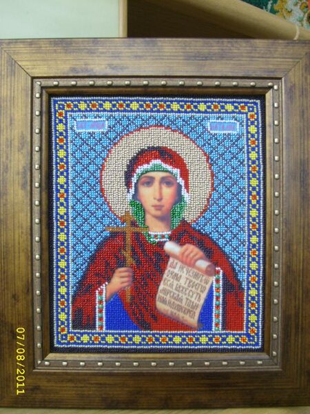 Св. Наталья, бисер