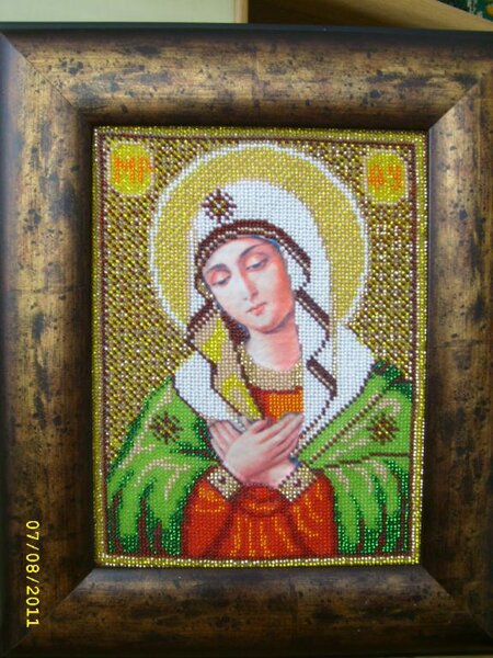 Св. Евгения, бисер