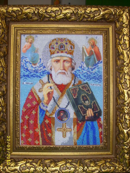 Св. Николай-Чудотворец, бисер