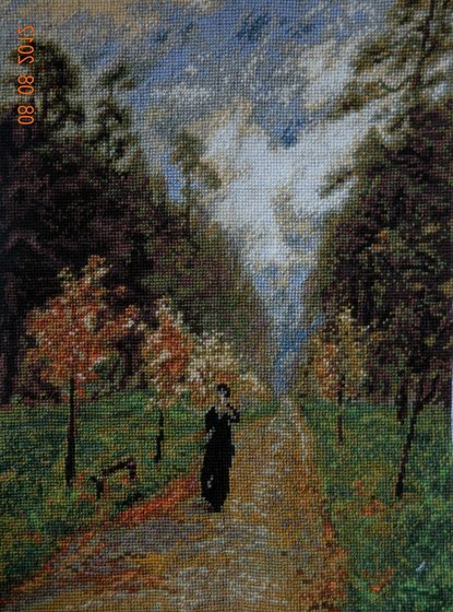 "Парк в сокольниках" по картине Левитана