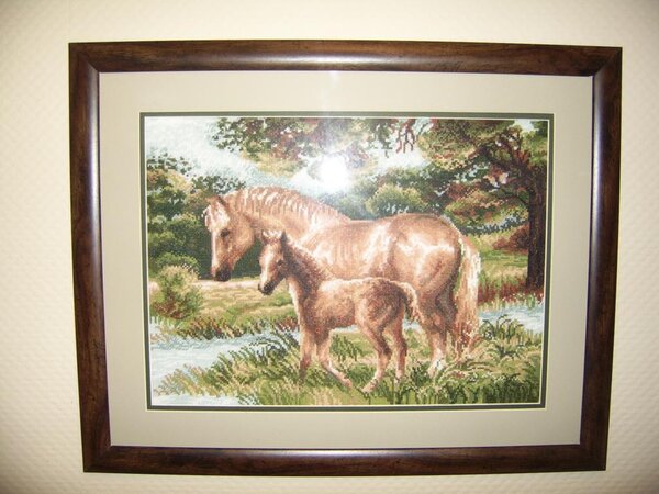 Риолис 1258 Лошадь с жеребенком.