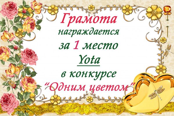 1 место (Однм цветом)