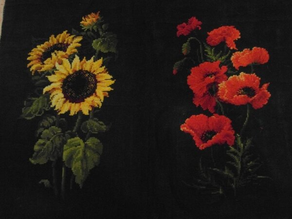 Подсолнухи и маки от Риолис