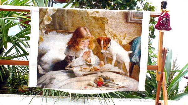 Golden Kite 986 ,  57х73 см, аида18,  solid 86, blend114
( Художник  Charles Burton Barber)