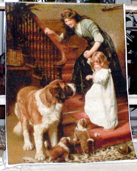 DSC05124  Golden Kite  744 " Спокойной ночи" ,300х404 крестика, 43х59 см. Аида 18, solid 86, blend97.
(Художник Артур Джон  Элсли)