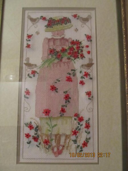 Девочка с маками, работа дочери 9 лет