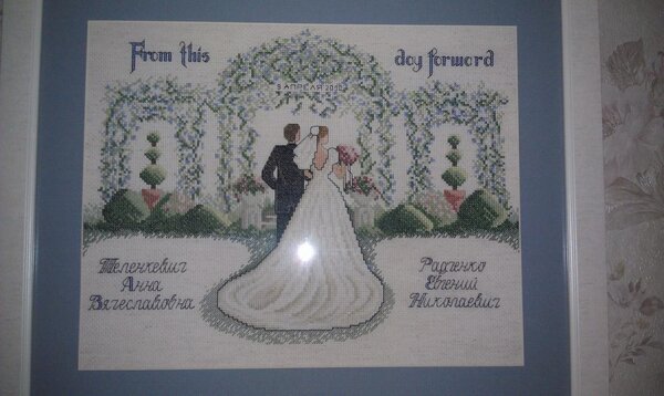 Подарок моим друзьям на годовщину свадьбы.