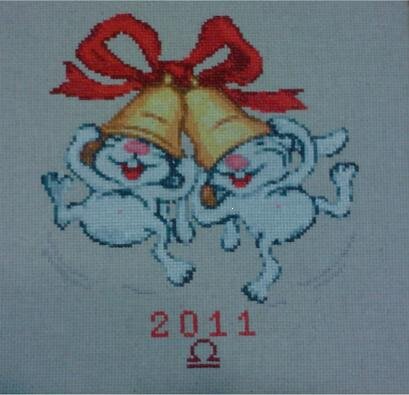 Новогодние зайчики.