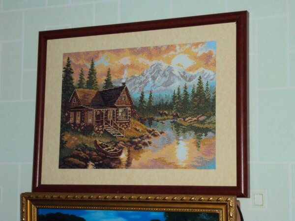 "Вечер в горах" от Алисы
Размер 33х24см, 30 цветов