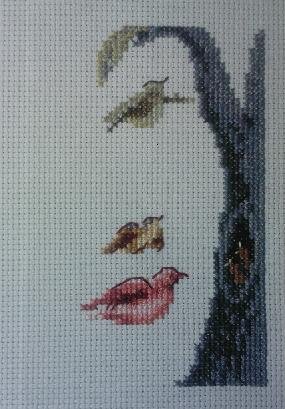 Лицо птицы.