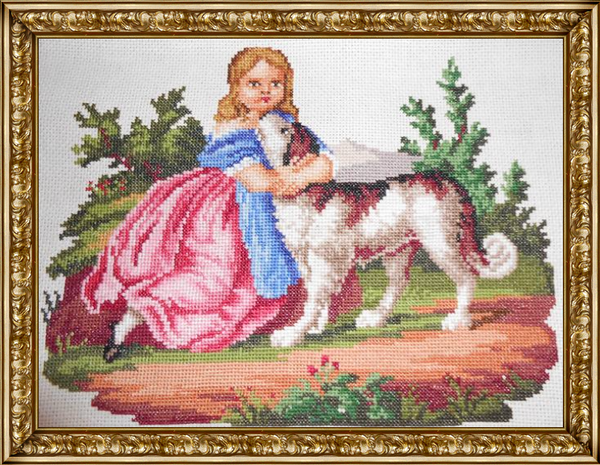 Девочка и дог